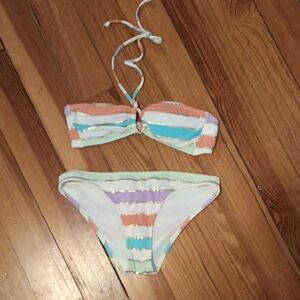 H&M Multicolor Striped Bikini